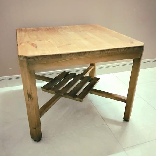 کرسی چوبی رنگ شده با جای هیتر و بخاری 60-60