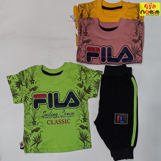 تیشرت شلوارک پسرانه Fila سایز 35 تا 50 سنین 1 تا 6 سال