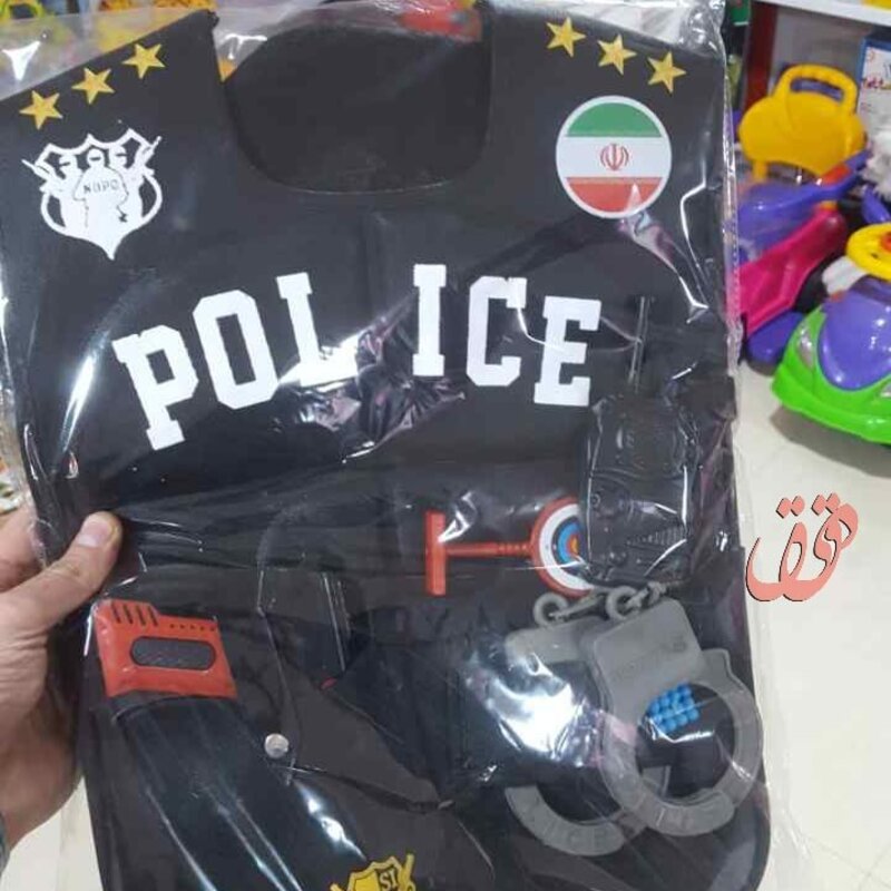 اسباب بازی جلیقه لباس پلیس  با وسایل به قیمت مناسب