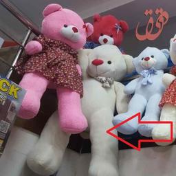 خرید عروسک خرس بزرگ 160 سانت سفید به قیمت سوپر استثنایی