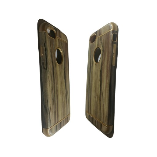 قاب مخصوص گوشی Iphone 7 در رنگ قهوه ای روشن طرح چوب