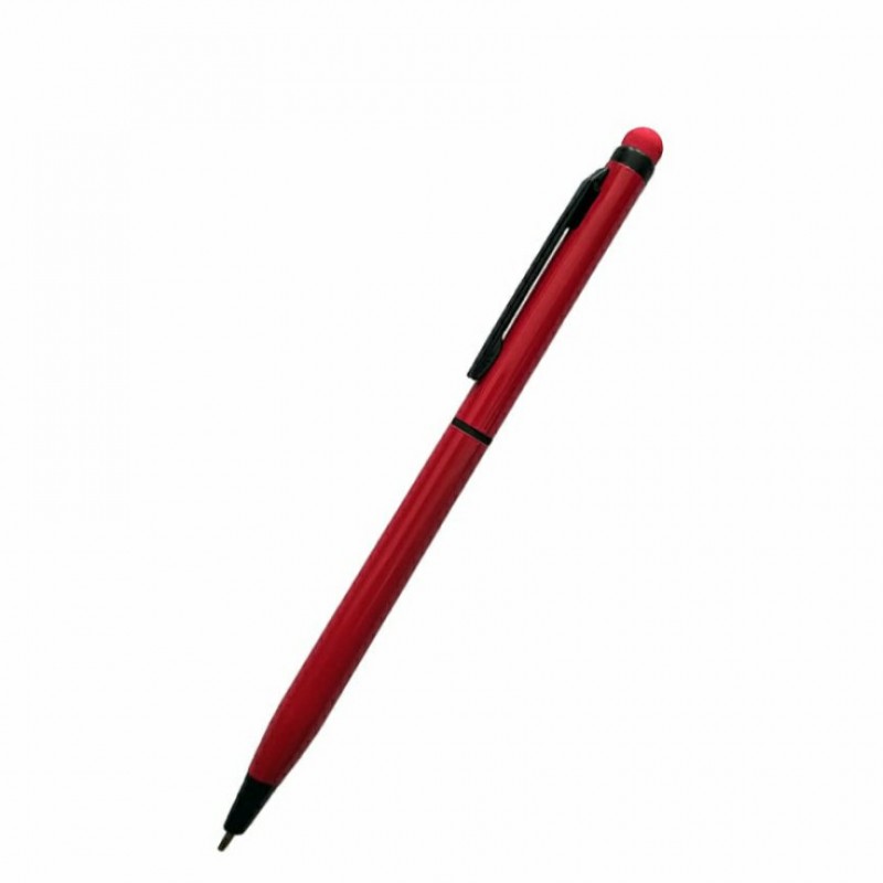 قلم لمسی فلزی با تاچ حساس به همراه خودکار آبی در 2  رنگ متنوع