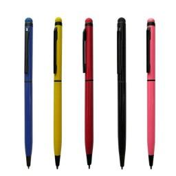 قلم لمسی فلزی با تاچ حساس به همراه خودکار آبی در 2  رنگ متنوع