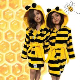 حوله تنپوش کودک پودایران طرح زنبور سایز 90 (100درصد پنبه) ضدحساسیت و ضد باکتری
