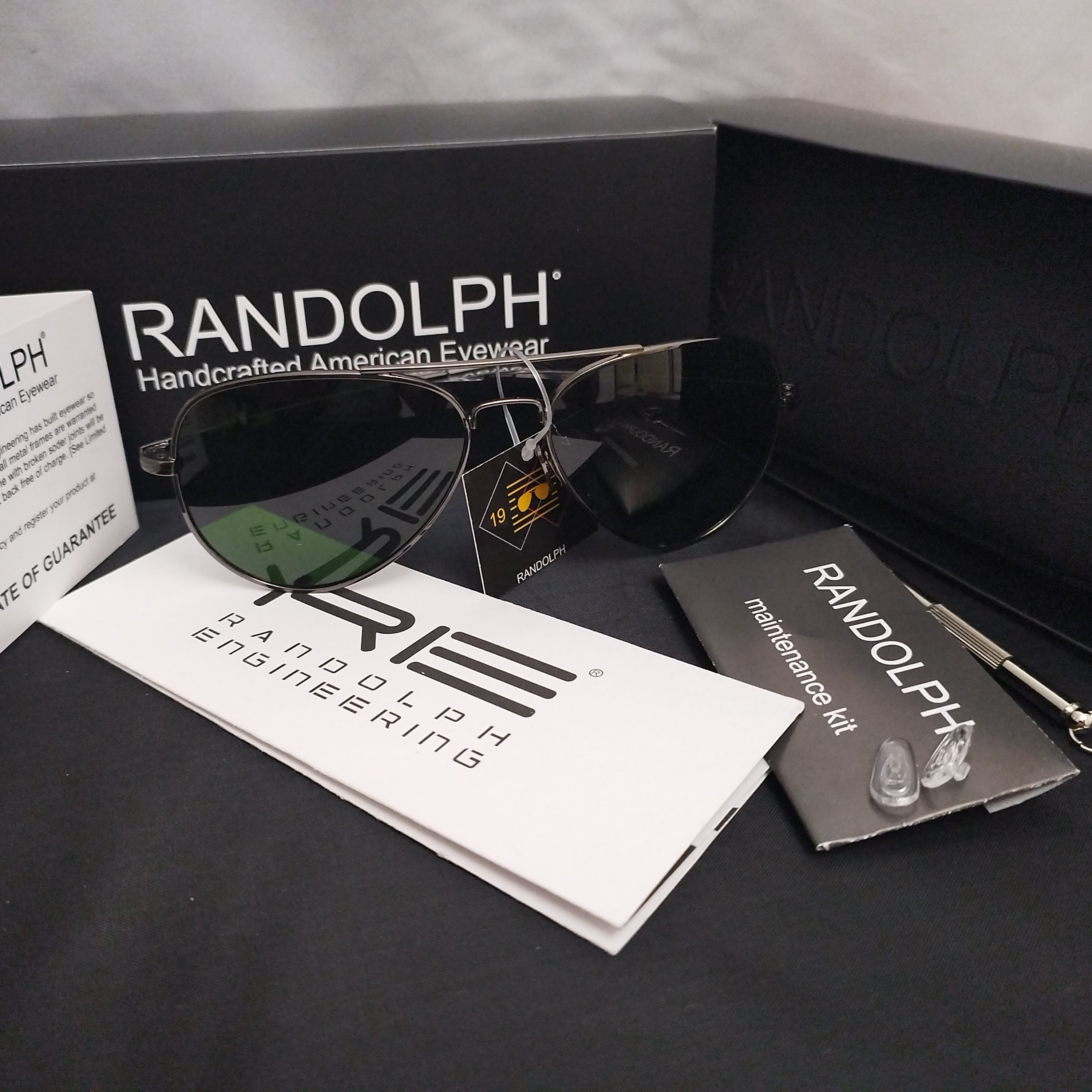 عینک رندولف  کنکورد امریکایی اصل بارکددار Randolph concorde