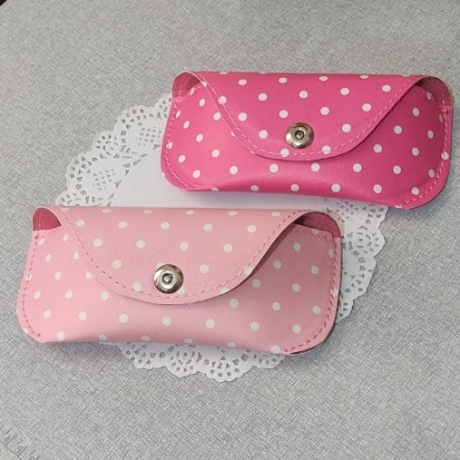 کیف عینک چرمی توپ توپی با چرم مصنوعی فانتزی