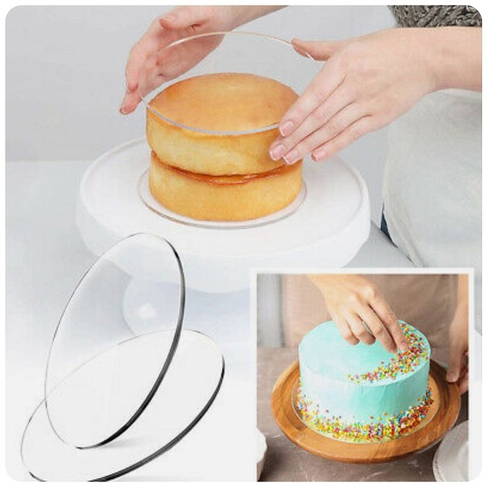 صفحه گاناش و خامه کشی کیک سایز 21.5 مجموعه 2 عددی