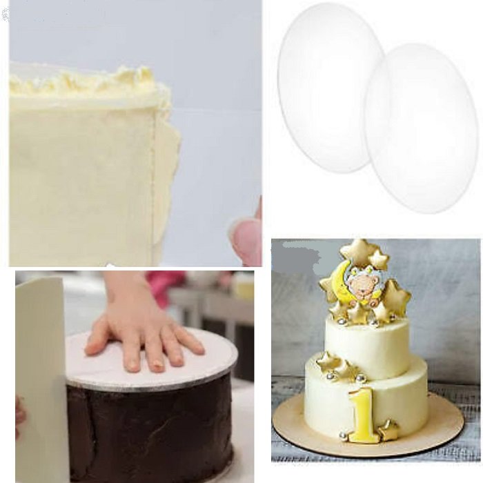 صفحه گاناش و خامه کشی کیک سایز 21.5 مجموعه 2 عددی