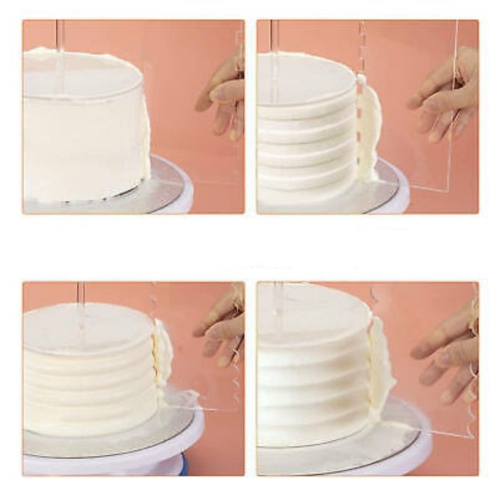 صفحه گاناش و خامه کشی کیک سایز 21.5 مجموعه 2 عددی