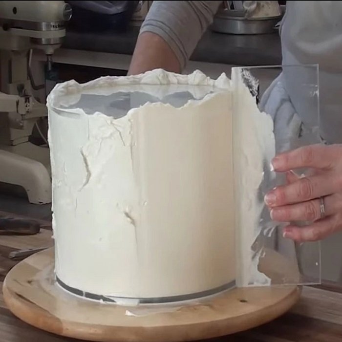 صفحه گاناش و خامه کشی کیک سایز 21.5 مجموعه 2 عددی