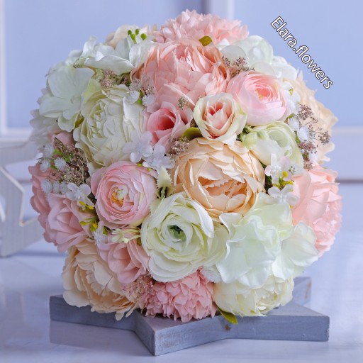 دسته گل مصنوعی عروس مدل پیونی،گلبهی،ترکیبی،ارزان،به همراه گل کت داماد،ارسال رایگان مناسب مراسم نامزدی،عقد،عروسی،فرمالیته