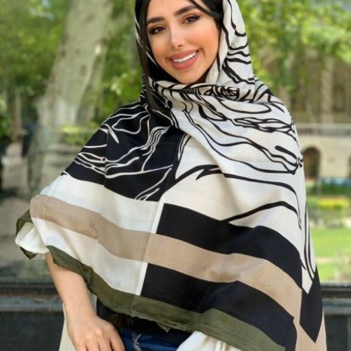 روسری نخی سوزنی لطیف و زیبا