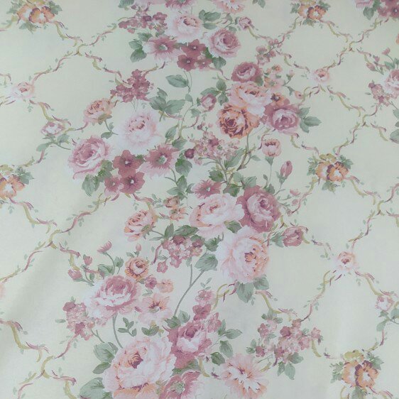 کاور تخت یک نفره طرح گل های شب بو 