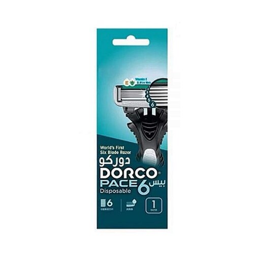 خودتراش ژیلت دورکو 6 تیغ  بسته 1 عددی DORCO