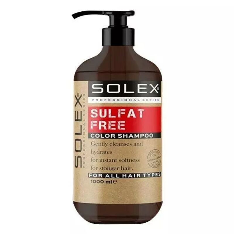 شامپو بدون سولفات سولکس  1000 میل ( برای موهای رنگ شده) SOLEX
