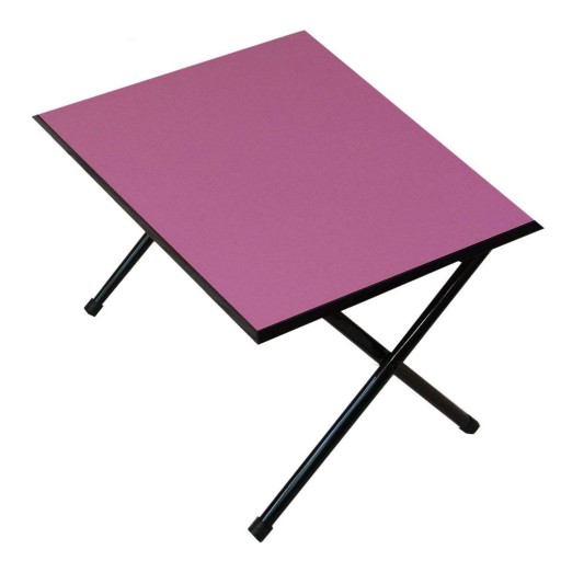 میز تحریر تاشو - تنظیم شونده ارتفاع پایه کوتاه سایز 70 - مدل نشسته - رنگ نارنجی 