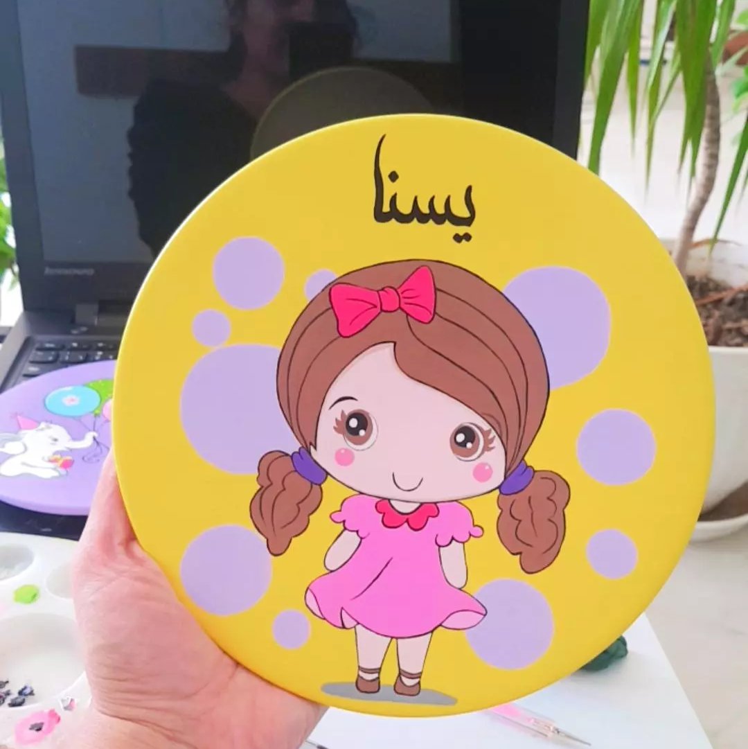 دیوارکوب دخترانه تقویم دار