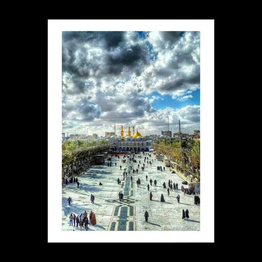 قاب عکس زیبای بین الحرمین حرم امام حسین در کربلا با کیفیت FULL HD