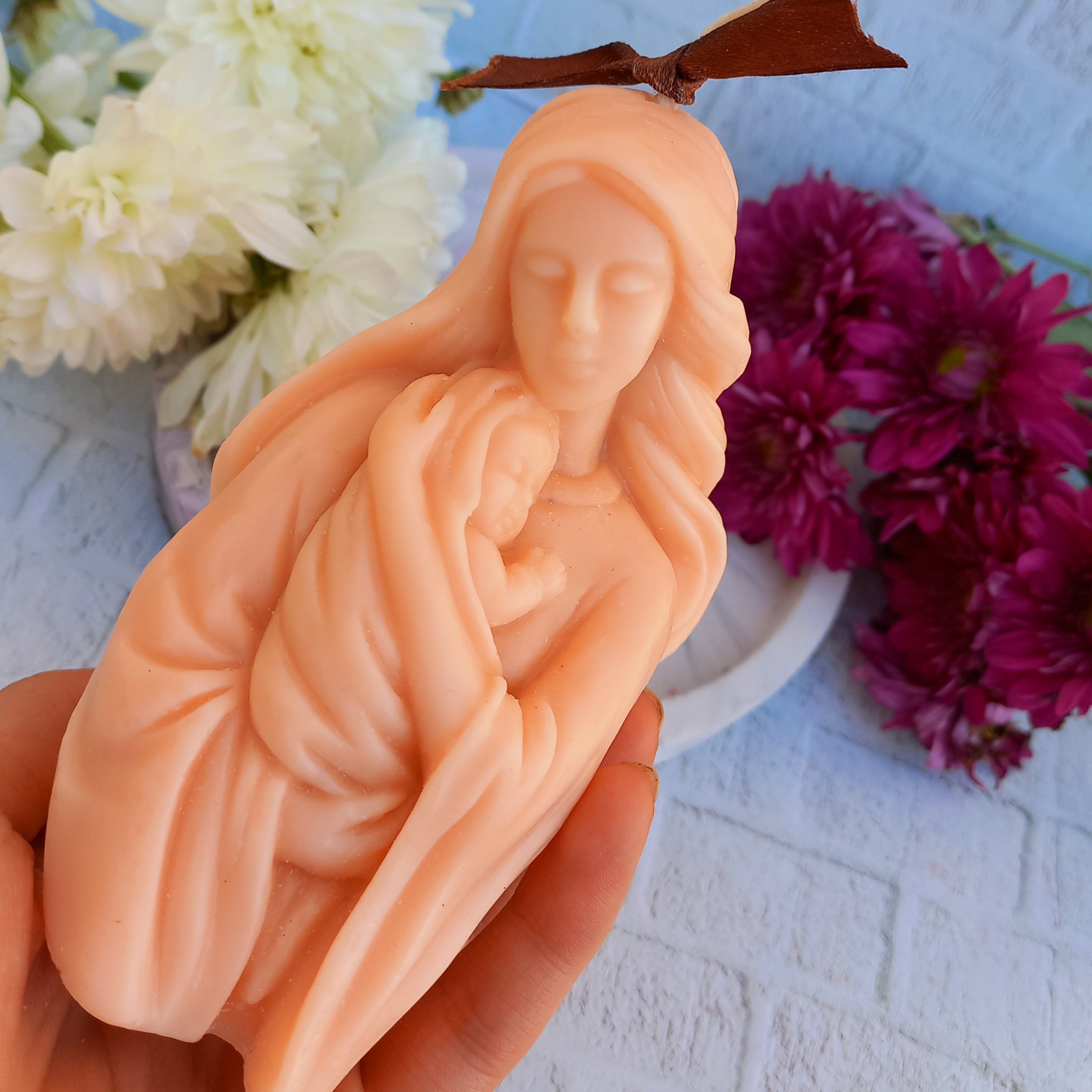 شمع مادر  ارتفاع: 12سانت، قابل سفارش دررنگ دلخواه