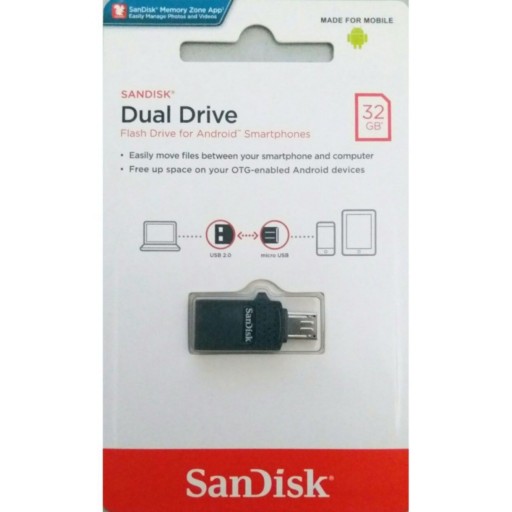 فلش مموری 32 گیگابایت سن دیسک مدل Ultra Dual Drive MicroUSB USB2 0 OTG