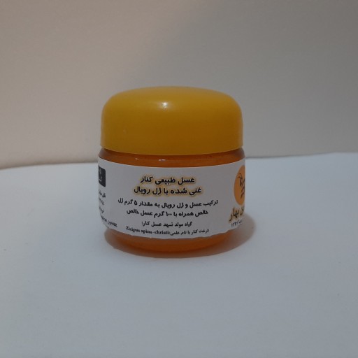 عسل کنار شیرین بهار غنی شده با ژل رویال(100+5)