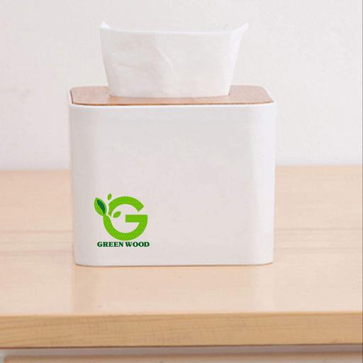 جا دستمال کاغذی،جعبه دستمال کاغذی مربع درب بامبو کد Gw50303003