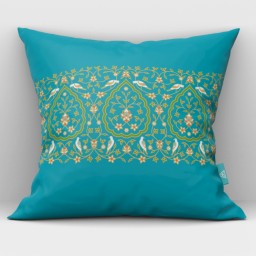 کاور کوسن مخمل  40x40 طرح افلاک دو رو کد 3 طرح دار آرت مان