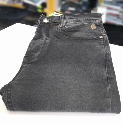 شلوار جین زغالی دمپا راسته سنگ شور شده ضمانت رنگ سایز بندی31.32.33.34.36