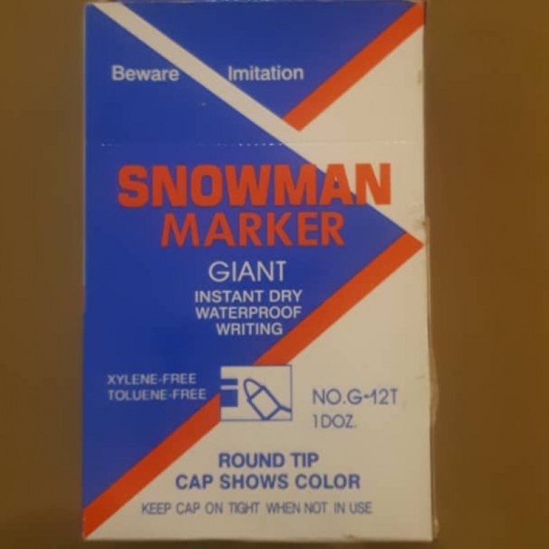 ماژیک غیر وایت برد ماژیک رنگ ثابت اسنو من اصل snowman marker giant