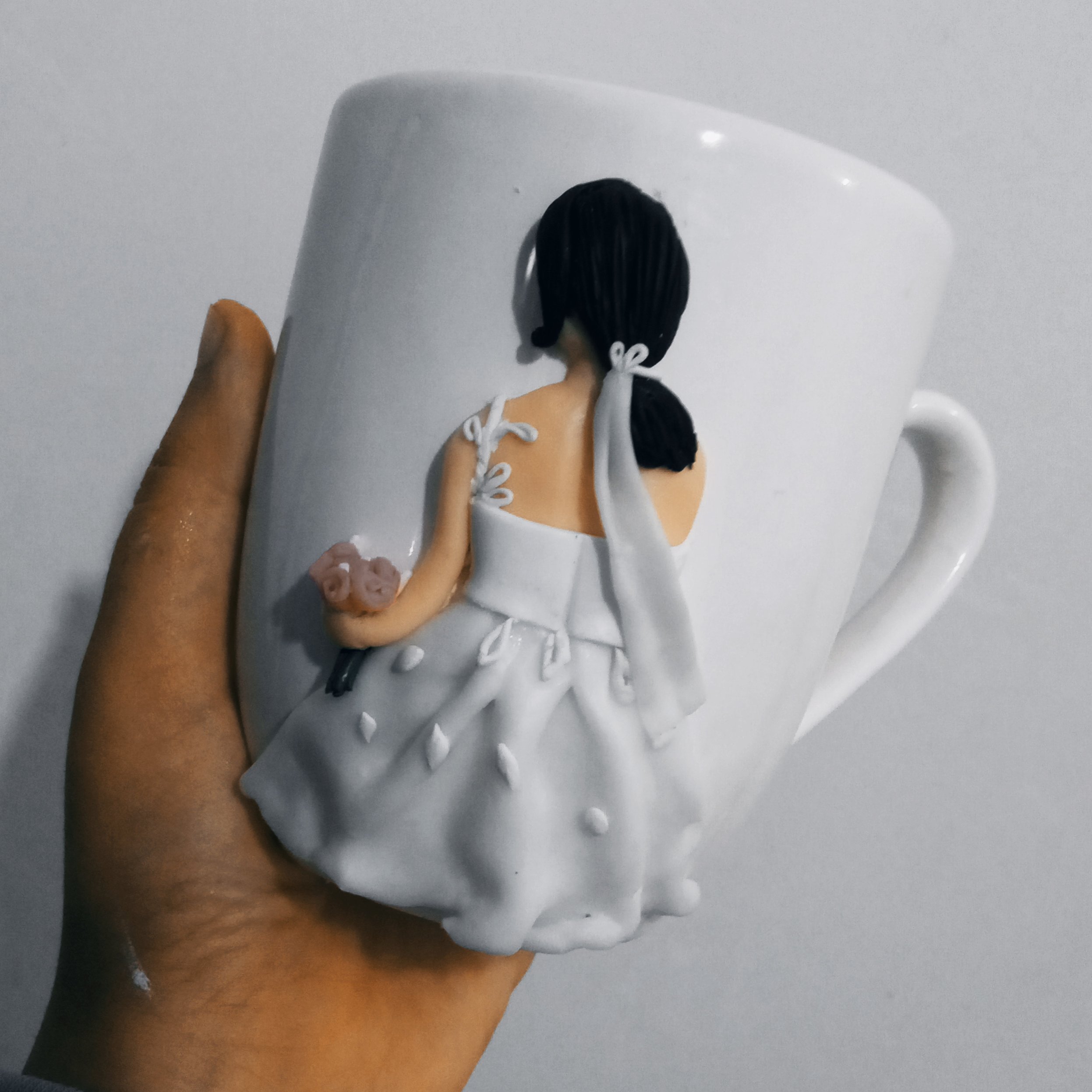 ماگ عروسکی خمیری عروس