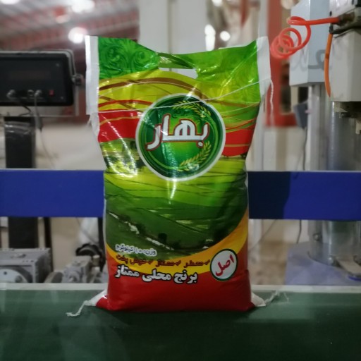 برنج محلی عنبر بو ده کیلویی خوشبو و خوشبخت شالیزارهای خوزستان با برند بهار