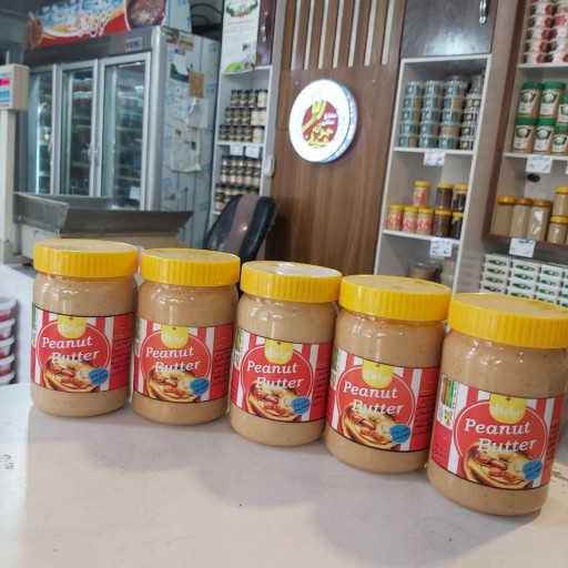 کره بادام زمینی 500گرمی بادام ایرانی سالم و تازه بدون موادافزودونی ،ارگانیک