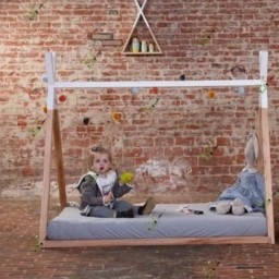تخت سرخپوستی سایز کودک حراج (رنگ چوب کامل موجوده ) قبل ثبت سفارش استعلام بگیرید