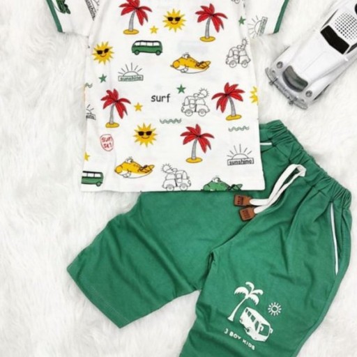 ست تی شرت شلوارک هاوایی