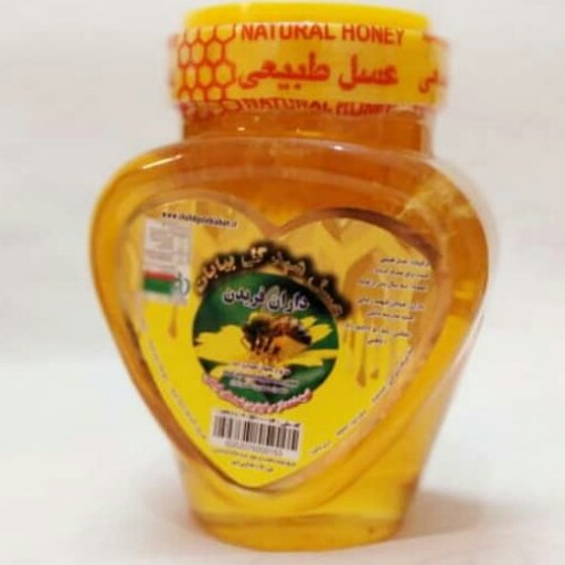 عسل طبیعی 850 گرم طرح قلب (تهیه شده از مرغوبترین شهدهای گیاهی)