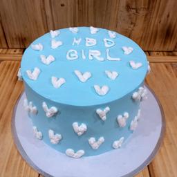 کیک تولد دخترانه آبی