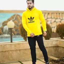 سویشرت شلوار مردانه Adidas مدل Nelvi (زرد)
