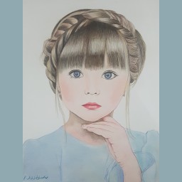 نقاشی چهره کودک