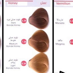 رنگ موی دنی وان سری عسلی در سه رنگ (برای سفارش مدل مورد نظر خود را پیام دهید)