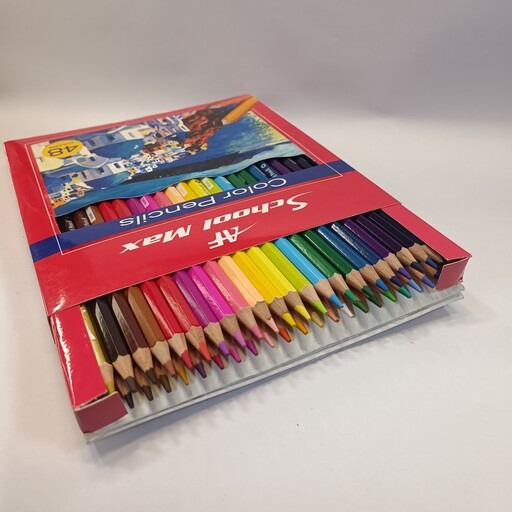  school max مداد رنگی 48تایی 48 رنگ 
