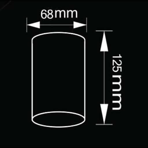 فریم گچی(قاب هالوژن)-کد cylinder tube-tu2201