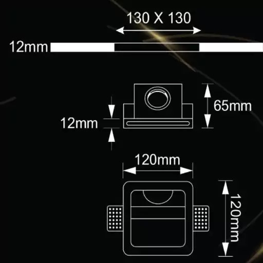 فریم گچی(قاب هالوژن)-کدs2210 sigma pluse