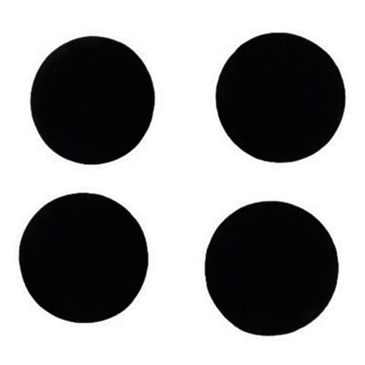 دکمه مخملی مجموعه 4 عددی با قطر 3 سانتی متر رنگ مشکی 