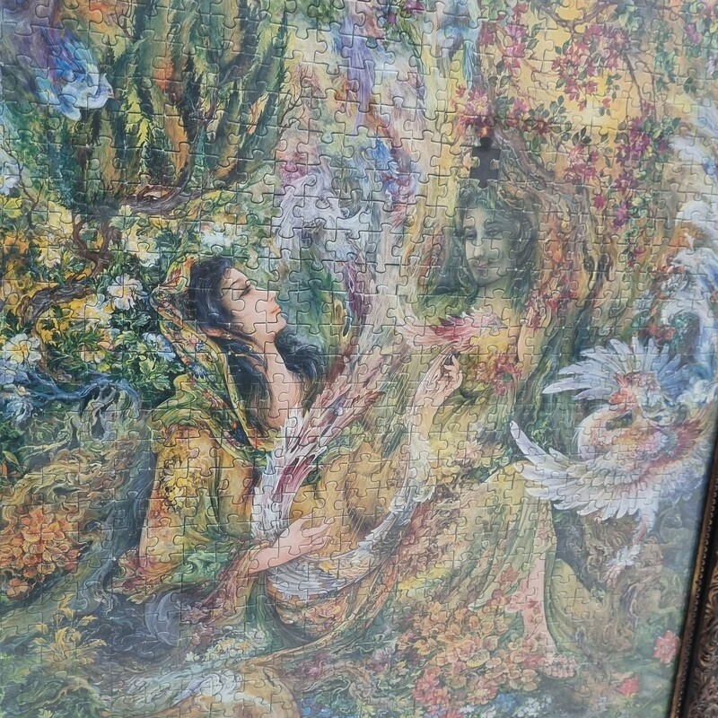 تابلو  پازل 1000 تکه طرح نقاشی استاد فرشچیان