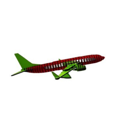 ماکت  دکوری   چوبی طرح هواپیما  بوئینگ دو رنگ سبز -قرمز هزینه پست به صورت پس پرداخت می باشد