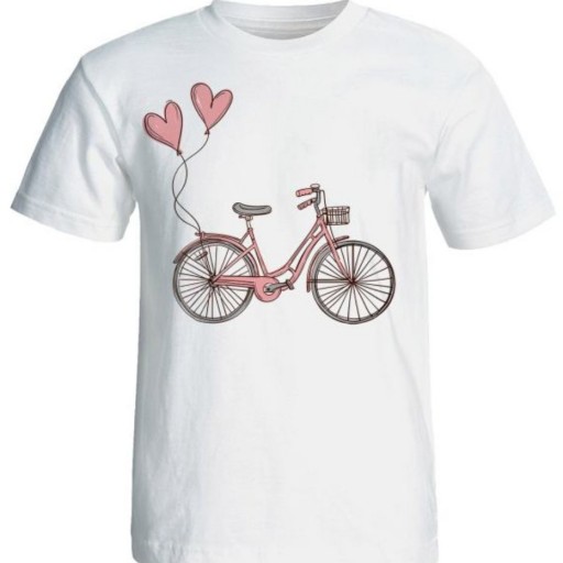تی شرت آستین کوتاه زنانه شین دیزاین طرح دوچرخه