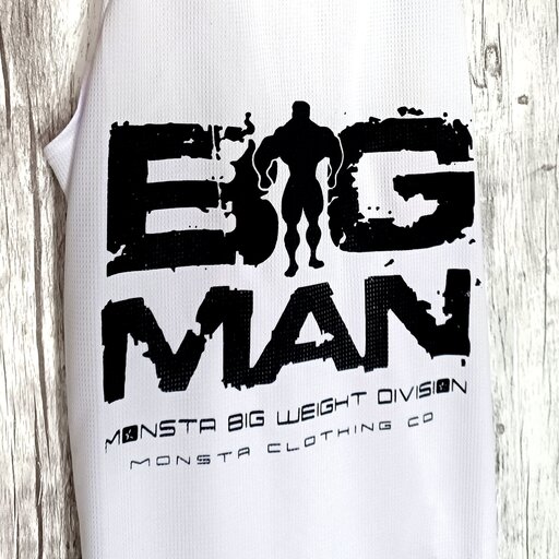 رکابی بدنسازی سوزنی BIG MAN رنگ سفید (مناسب وزن 60 تا 80 کیلو)