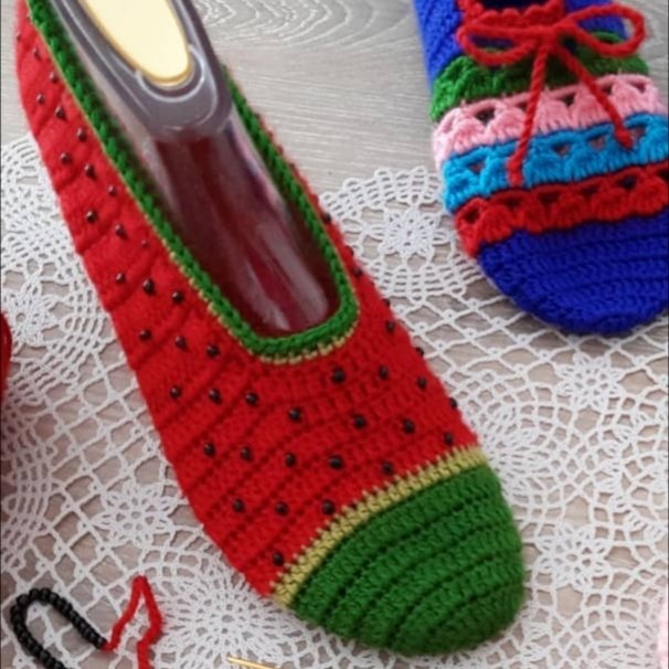 پاپوش دستبافت یلدایی