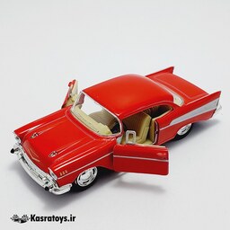 ماشین فلزی شورلت بل ایر 1957 قرمز