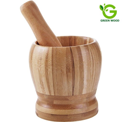 هاون چوبی بامبو کد Gw160101003